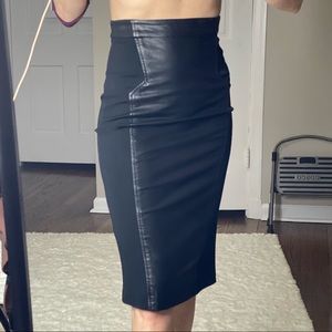 BeBe high waisted Vegan Leather skirt